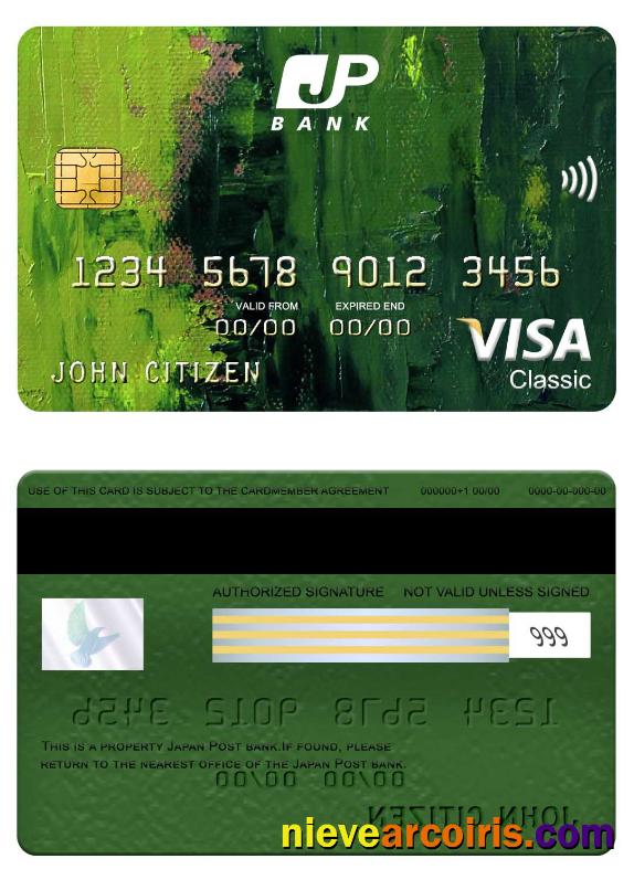 Japan Post bank visa classic card